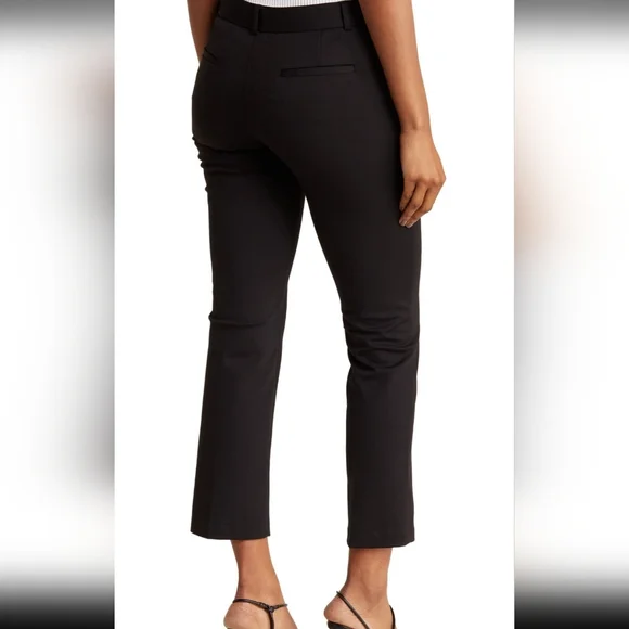 NWT Amanda & Chelsea Black Straight Leg Ankle Pants Size 6 + Free Top - Picture 2 of 8